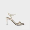 Sandalias de piel Saffiano charolada Sandalias de piel Saffiano charolada