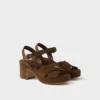 Sandalias de plataforma de gamuza