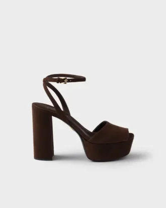 Sandalias de plataforma de gamuza