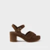Sandalias de plataforma de gamuza