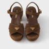 Sandalias de plataforma de gamuza