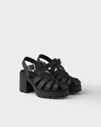 Sandalias de plataforma de goma