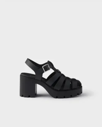 Sandalias de plataforma de goma