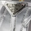 Sandalias de tiras de cuero metalizado Sandalias de tiras de cuero metalizado