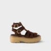 Sandalias gladiadoras de gamuza Sandalias gladiadoras de gamuza