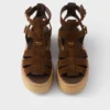 Sandalias gladiadoras de gamuza Sandalias gladiadoras de gamuza