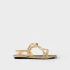 Sandalias planas de piel napa Mordora Sandalias planas de piel napa Mordora