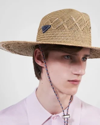 Sombrero de paja trenzada