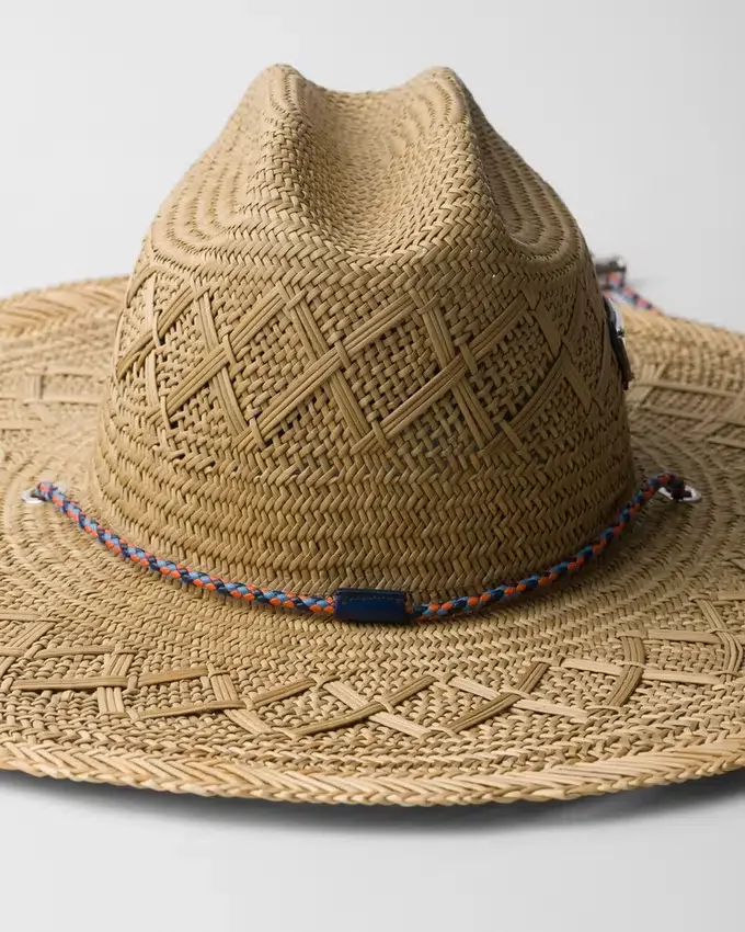 Sombrero de paja trenzada Sombrero de paja trenzada