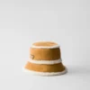 Sombrero de pescador de ante y piel de oveja