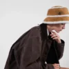 Sombrero de pescador de ante y piel de oveja Sombrero de pescador de ante y piel de oveja
