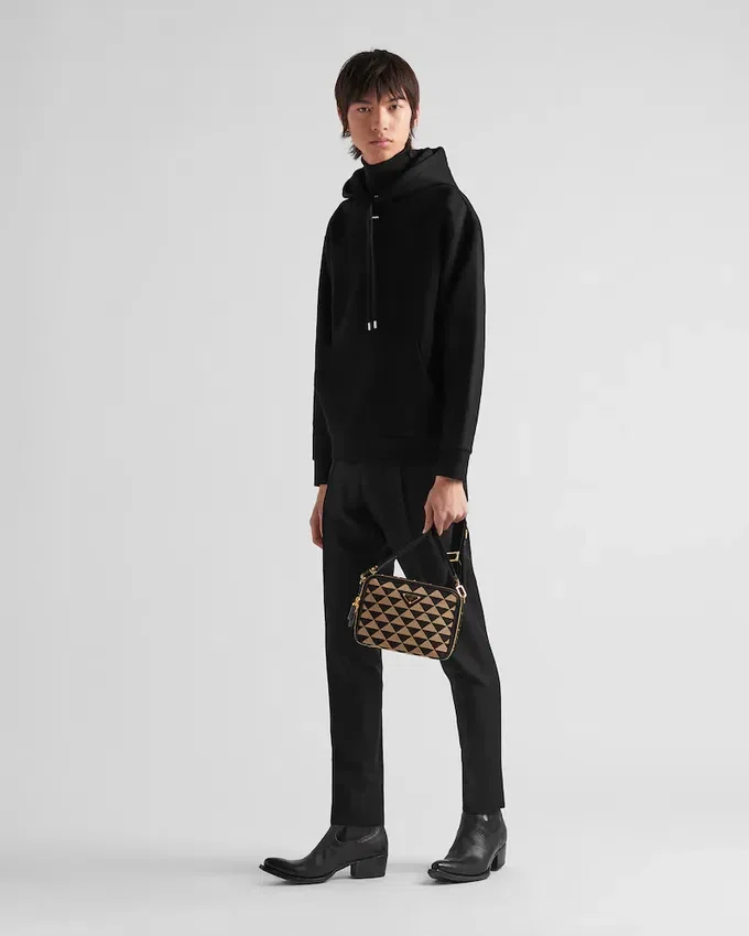 Sudadera con capucha de algodón técnico Sudadera con capucha de algodón técnico
