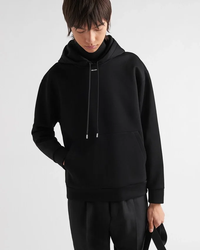 Sudadera con capucha de algodón técnico Sudadera con capucha de algodón técnico