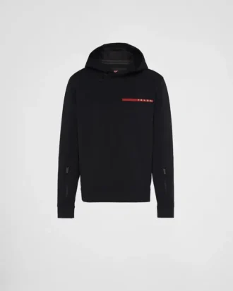 Sudadera con capucha de doble jersey reciclado