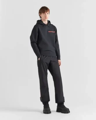 Sudadera con capucha de doble jersey reciclado