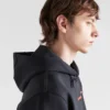 Sudadera con capucha de doble jersey reciclado Sudadera con capucha de doble jersey reciclado