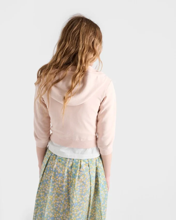Sudadera con capucha de felpa de algodón con cremallera Sudadera con capucha de felpa de algodón con cremallera