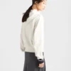 Sudadera con capucha de felpa de algodón y cremallera Sudadera con capucha de felpa de algodón y cremallera