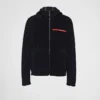Sudadera con capucha de forro polar de mezcla de lana