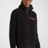 Sudadera con capucha de forro polar de mezcla de lana