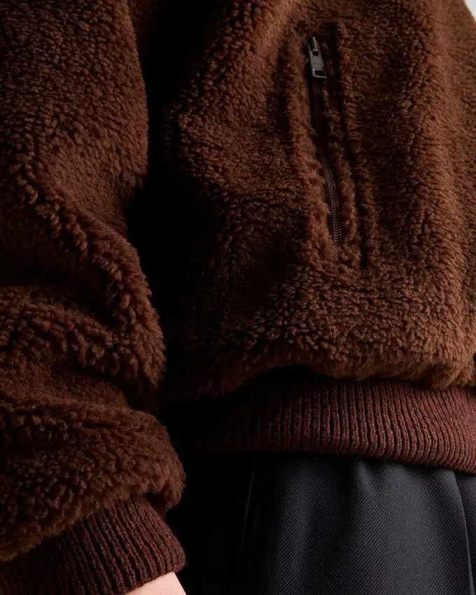 Sudadera con capucha de mezcla de lana Sudadera con capucha de mezcla de lana