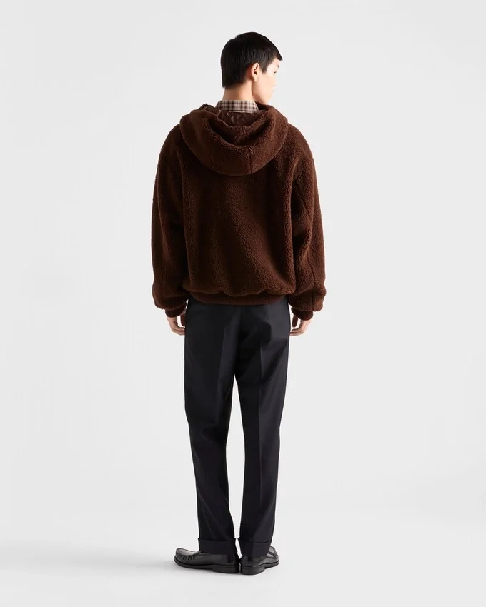 Sudadera con capucha de mezcla de lana Sudadera con capucha de mezcla de lana