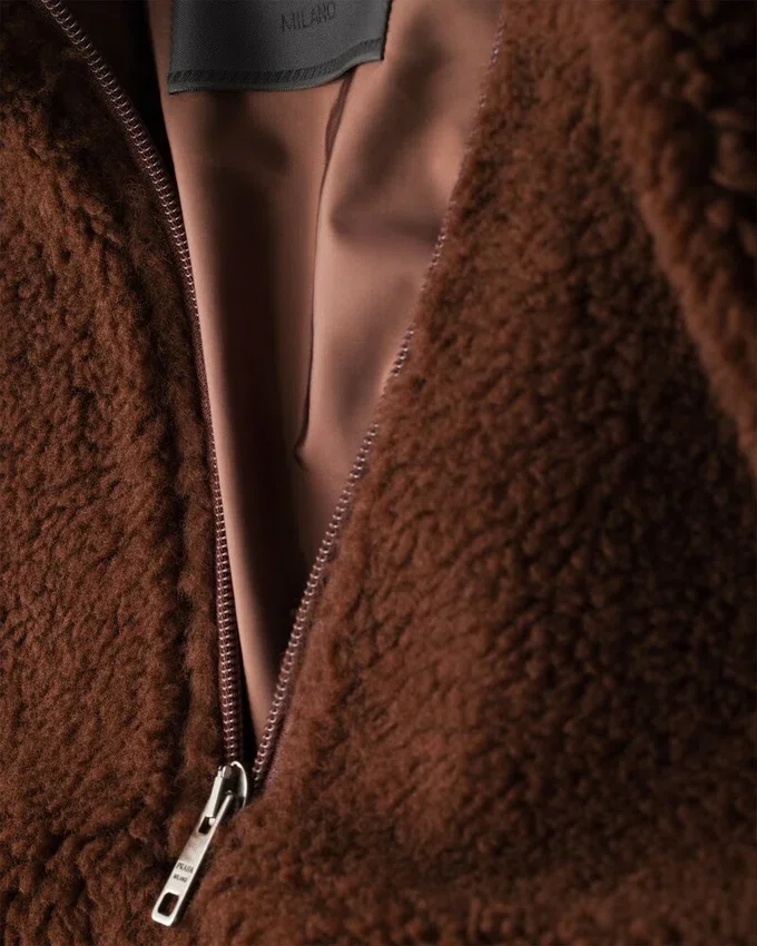 Sudadera con capucha de mezcla de lana Sudadera con capucha de mezcla de lana