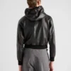 Sudadera con capucha de piel napa Sudadera con capucha de piel napa