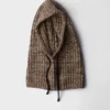 Sudadera con capucha de punto melange Sudadera con capucha de punto melange