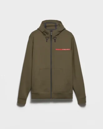 Sudadera con capucha de tejido técnico