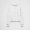 Sudadera con capucha y cremallera de cuero Sudadera con capucha y cremallera de cuero