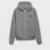 Sudadera con capucha y cremallera de mezcla de cachemira Sudadera con capucha y cremallera de mezcla de cachemira