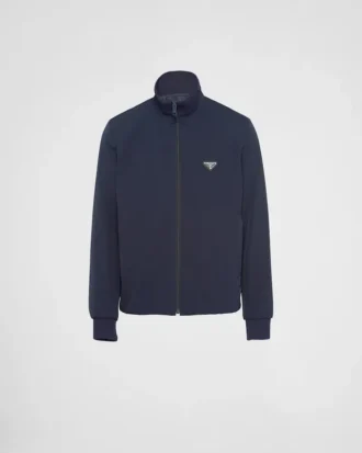 Sudadera con cremallera de tejido técnico elástico