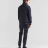 Sudadera con cremallera de tejido técnico elástico Sudadera con cremallera de tejido técnico elástico