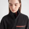 Sudadera corta de forro polar técnico reciclado Sudadera corta de forro polar técnico reciclado