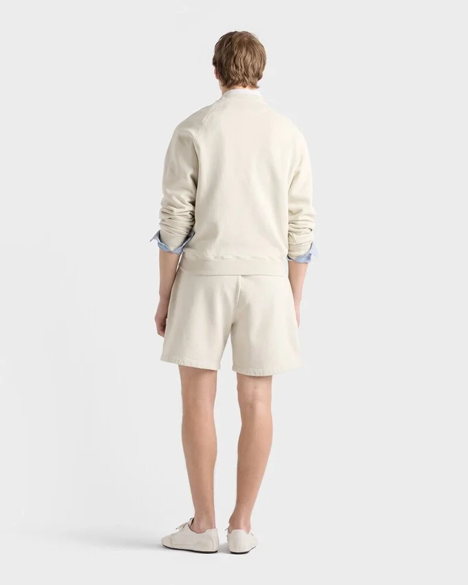Sudadera de algodón con cuello redondo Sudadera de algodón con cuello redondo