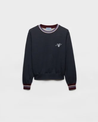 Sudadera de cuello redondo de felpa de algodón