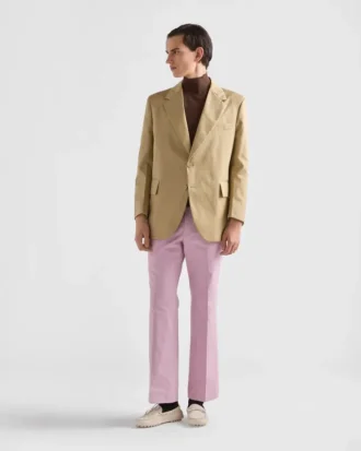 Suéter de algodón con cuello alto