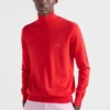 Suéter de algodón con cuello alto
