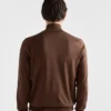 Suéter de algodón con cuello alto