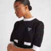 Suéter de algodón con cuello redondo Suéter de algodón con cuello redondo