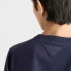 Suéter de algodón con cuello redondo Suéter de algodón con cuello redondo