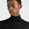 Suéter de cuello alto de cachemira y seda Suéter de cuello alto de cachemira y seda