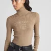 Suéter de cuello alto de lana superfina Suéter de cuello alto de lana superfina