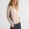 Suéter de cuello redondo con logo de Prada de cachemira y lana Suéter de cuello redondo con logo de Prada de cachemira y lana