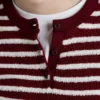Suéter de cuello redondo de bouclé de algodón Suéter de cuello redondo de bouclé de algodón