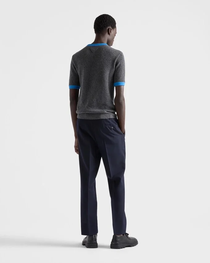 Suéter de manga corta de cachemira y jersey Suéter de manga corta de cachemira y jersey