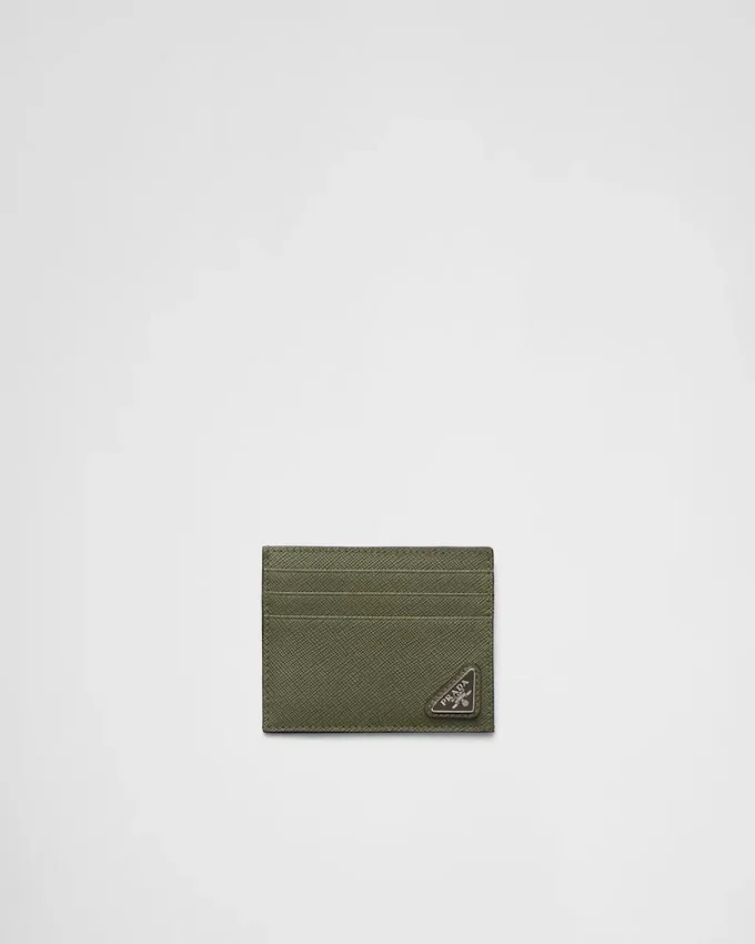 Tarjetero de piel Saffiano Tarjetero de piel Saffiano