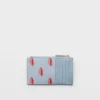 Tarjetero de piel Saffiano estampada Tarjetero de piel Saffiano estampada