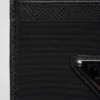 Tarjetero de Re-Nylon y piel Saffiano Tarjetero de Re-Nylon y piel Saffiano
